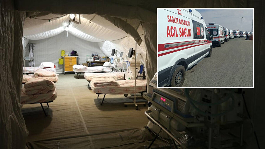 Türkiye'de ​Gazze'ye gönderilen ambulanslar, Refah Sınır Kapısı'na ilerliyor