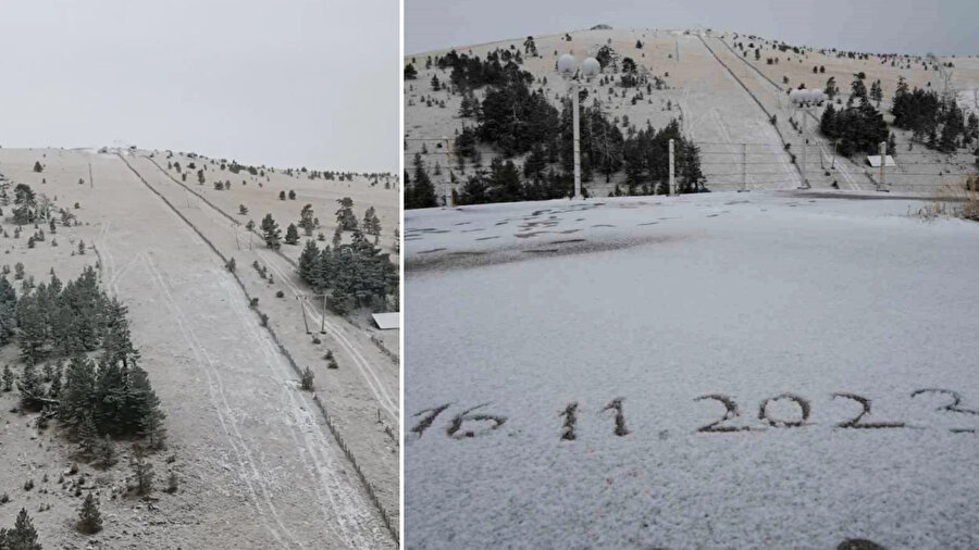 Kış turizminin önemli merkezlerinde kar yağışı etkili oldu.