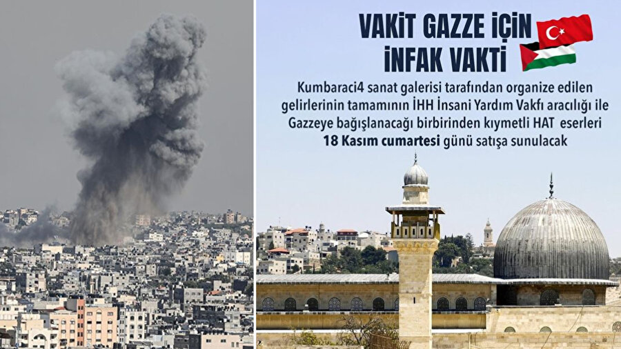 Kumbaracı4 Türk ve İslam Eserleri Sanat Galerisi, Gazze için açık artırma yayını organize etti.