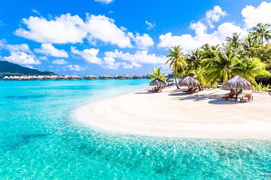 Maldives Bora Bora Adası.