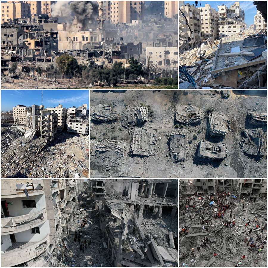 Gazze'deki hükümet, İsrail'in 7 Ekim'den bu yana Gazze Şeridi'ndeki evlerin yüzde 60'ından fazlasını yıktığını bildirdi.