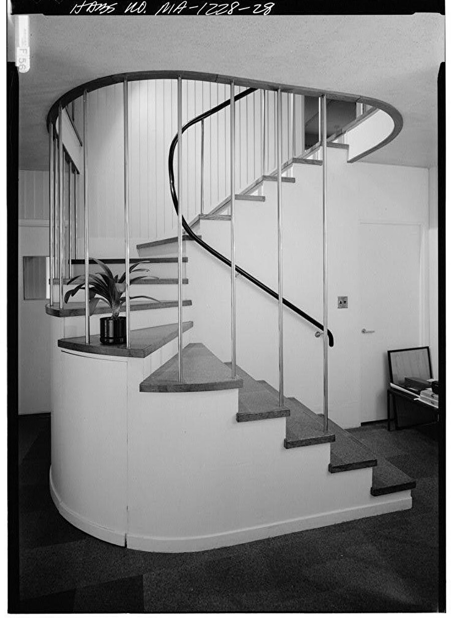 ABD’deki Gropius Evi’nin merdiveni. 