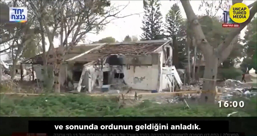 İsrail tanklarının saldırıları sonunda Hadas Dagan’ın evi oturulamaz hale geldi.