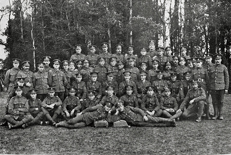 Siyon Katır Bölüğü'nden bir grup asker. 