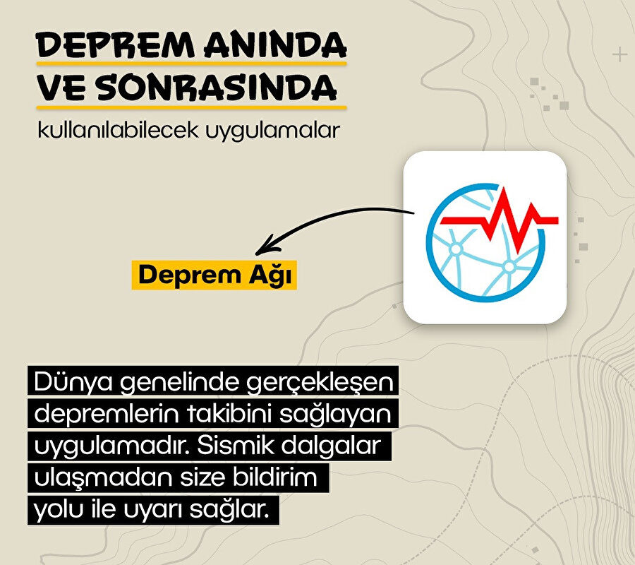 Deprem anında ve sonrasında kullanılabilecek uygulamaları sizler için derledik