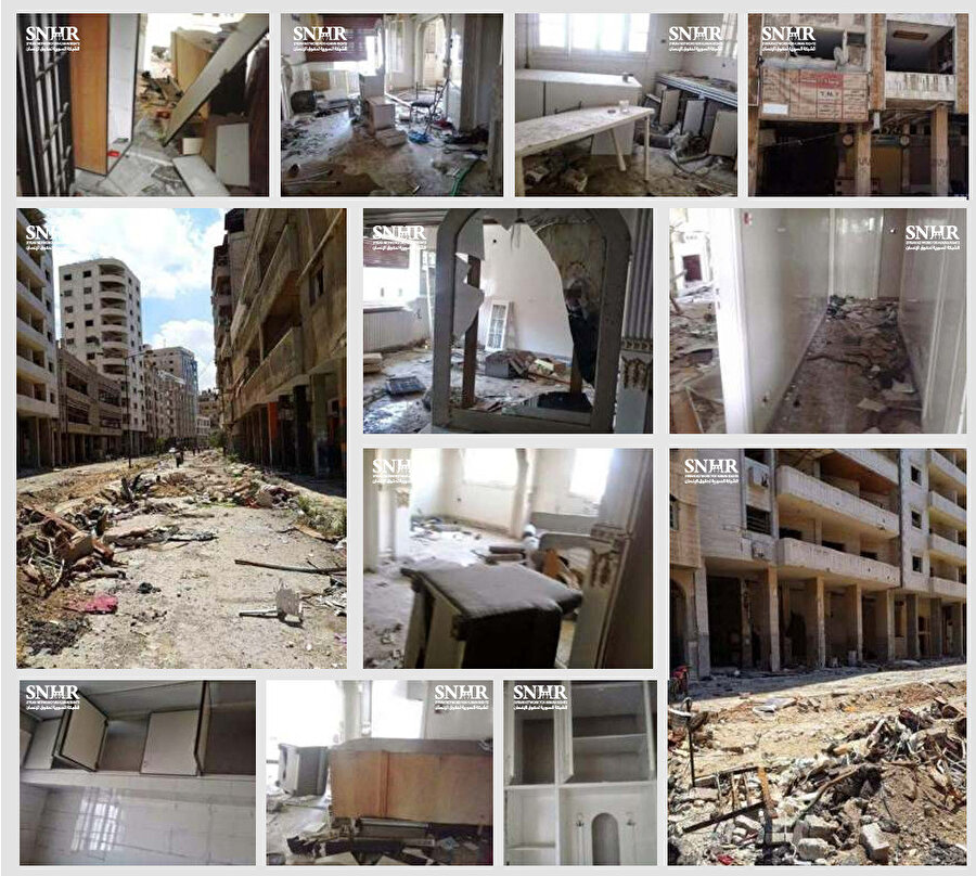 Esed rejimi Humus mahallelerini ele geçirmesinin ardından geri dönemeyen pek çok kişinin evi yağmalanmıştı.