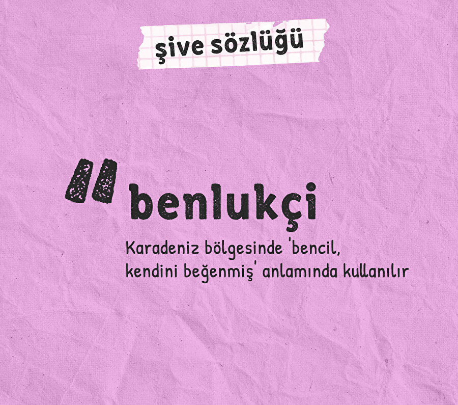 Şive Sözlüğü ile karşınızdayız