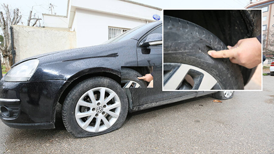 200 aracın lastiğini patlatıp kaçanlar için çalışma başlatıldı