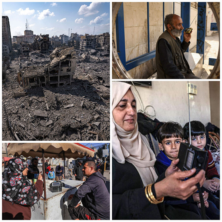 İsrail'in tüm telekomünikasyon bağlantılarını kesmesinin ardından Filistinliler radyoya geri dönmek zorunda kaldı.