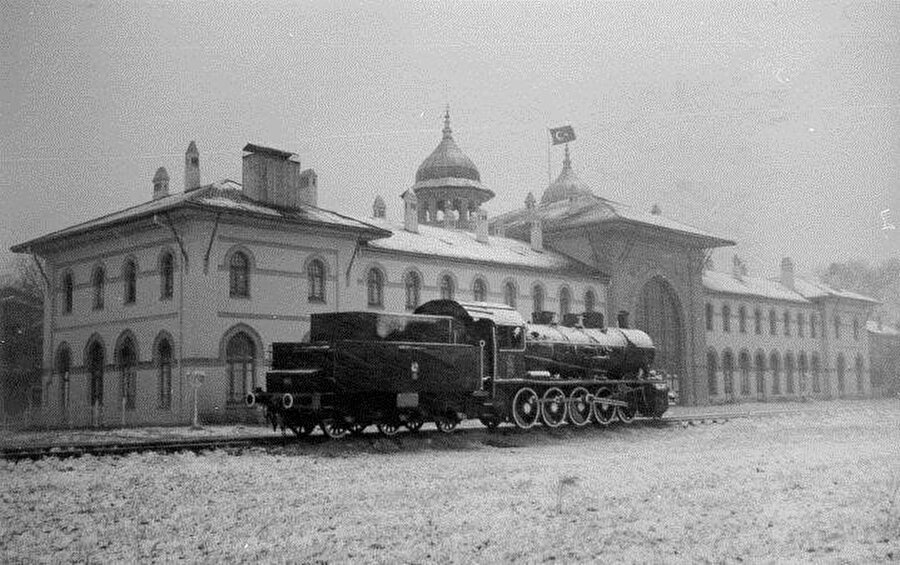 Karaağaç Tren İstasyonu, Edirne, 1938. Fotoğraf: URL-6 