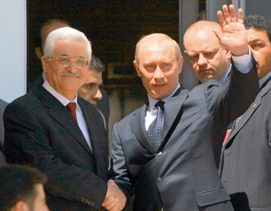 Mahmud Abbas ve Putin.