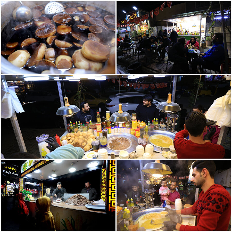 Kış mevsiminin en çok tüketilen atıştırmalıkları arasında yer alan sıcak şalgam ve baklanın, akşamdan gece saatlerine kadar müşterileri eksik olmuyor.