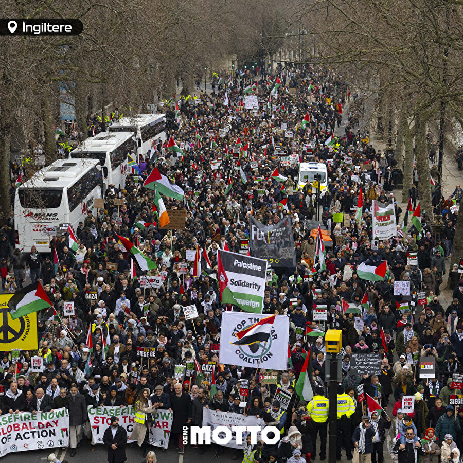 Dünya Gazze için ayakta!