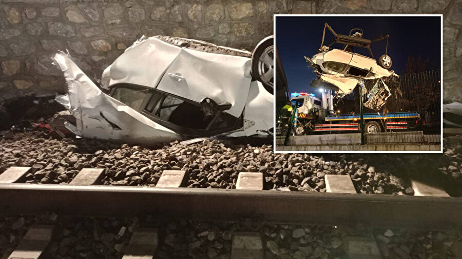 Ankara'da feci kaza: Otomobil köprüden düştü, 1 kişi hayatını kaybetti