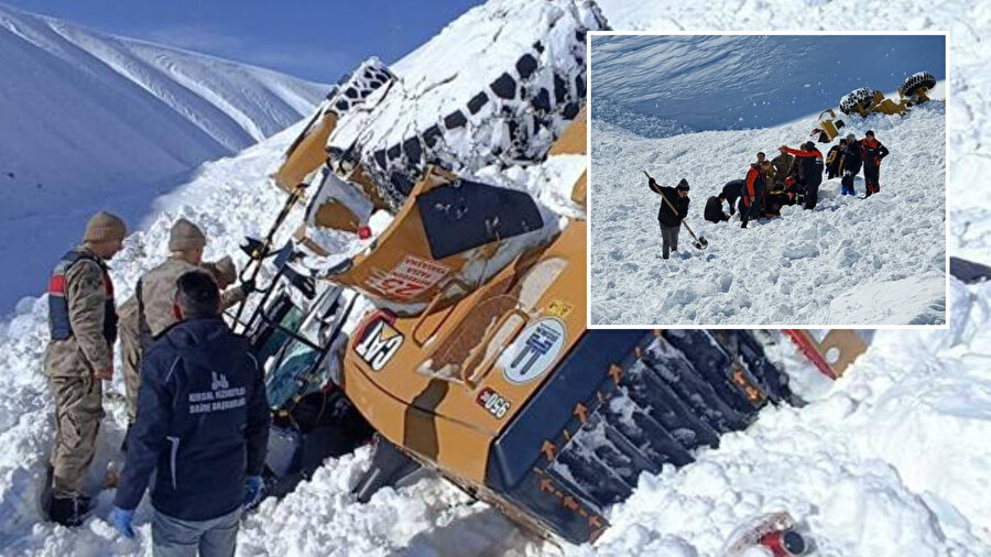 Erzurum'da çığ altında kalan operatör hayatını kaybetti