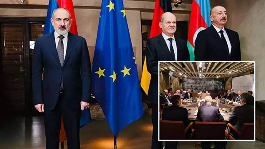 Azerbaycan Cumhurbaşkanı İlham Aliyev ile Ermenistan Başbakanı Nikol Paşinyan