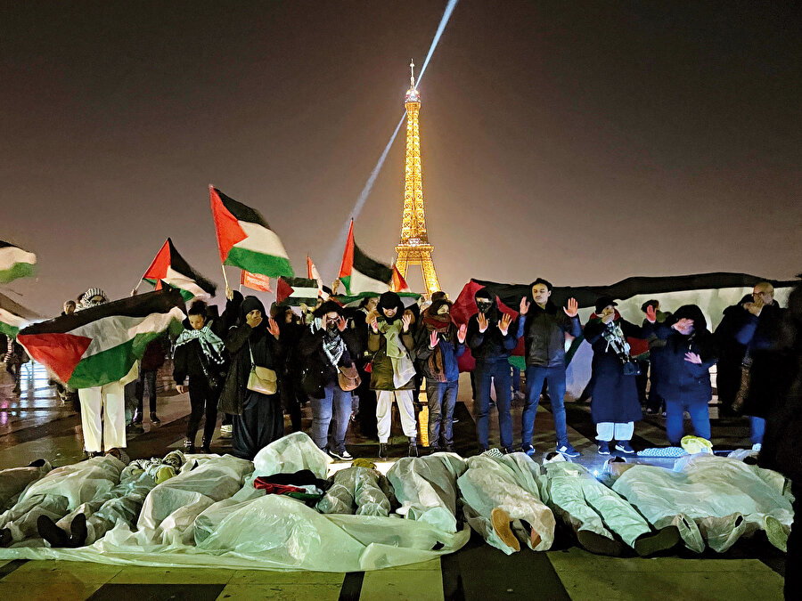 Fransa, Gazze'deki çatışmaların ortasında Filistin yanlısı tüm protestoları yasakladı, 2023.