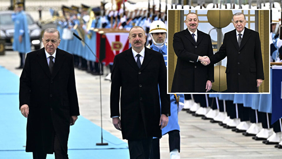 Cumhurbaşkanı Recep Tayyip Erdoğan ile Azerbaycan Cumhurbaşkanı İlham Aliyev