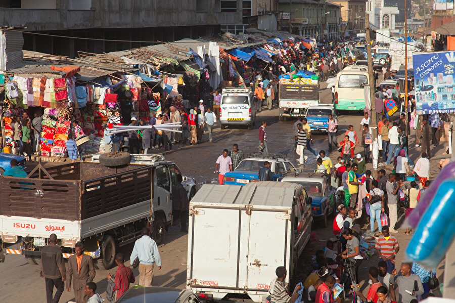 Addis Ababa Çarşı - Merkato.