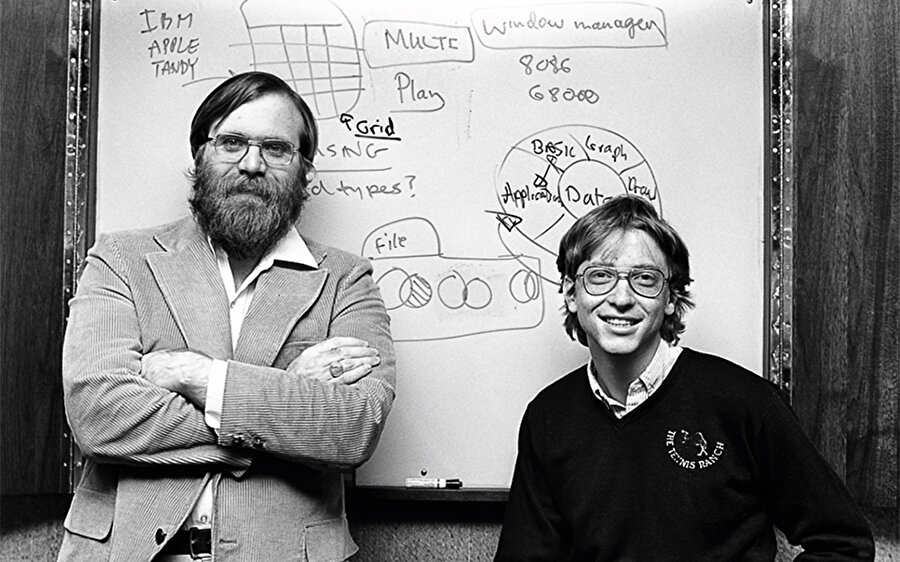 Microsoft’un kurucusu ve isim babası Paul Allen ile ortağı Bill Gates