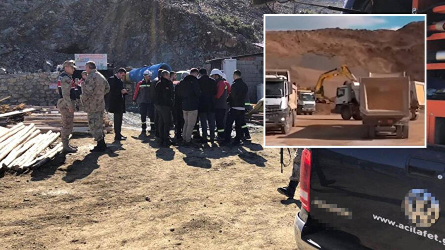 Elazığ'ın Palu ilçesinde maden ocağında göçük meydana geldi