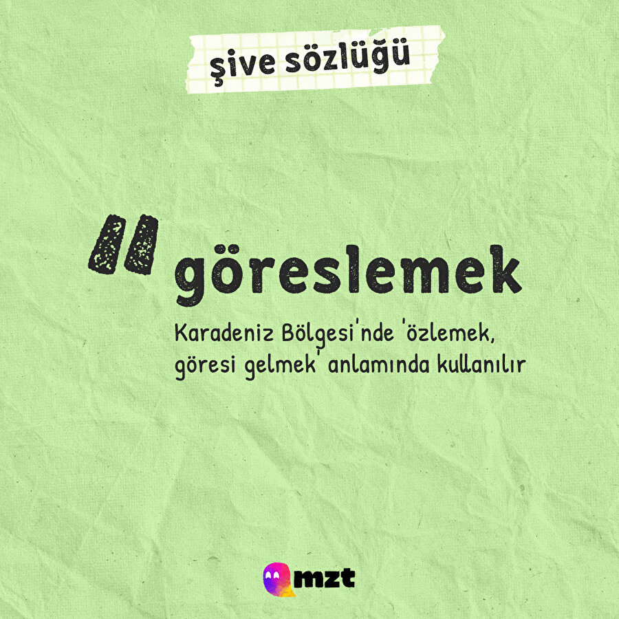 Şive sözlüğü ile karşınızdayız