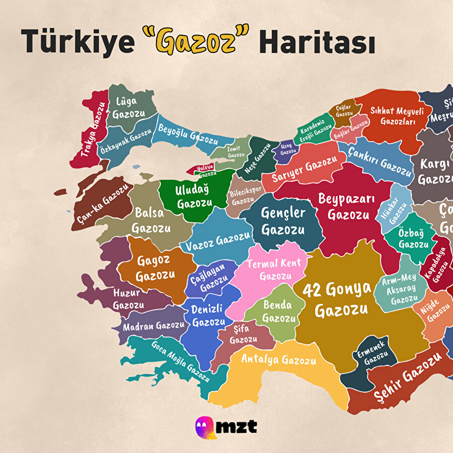 Türkiye'nin Gazoz Haritası
