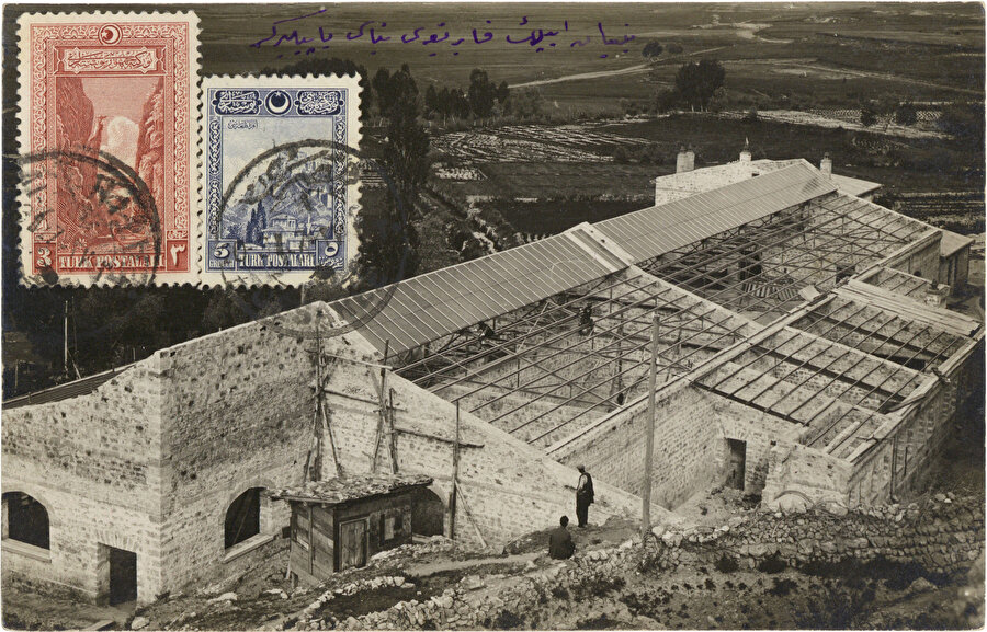 Kayseri’de açılan Bünyan Hidroelektrik Santrali inşaatından bir fotoğraf, Kaynak: Salt Araştırma.