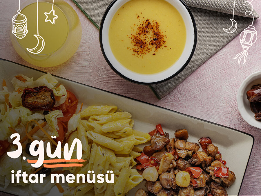 3. gün iftar menüsü