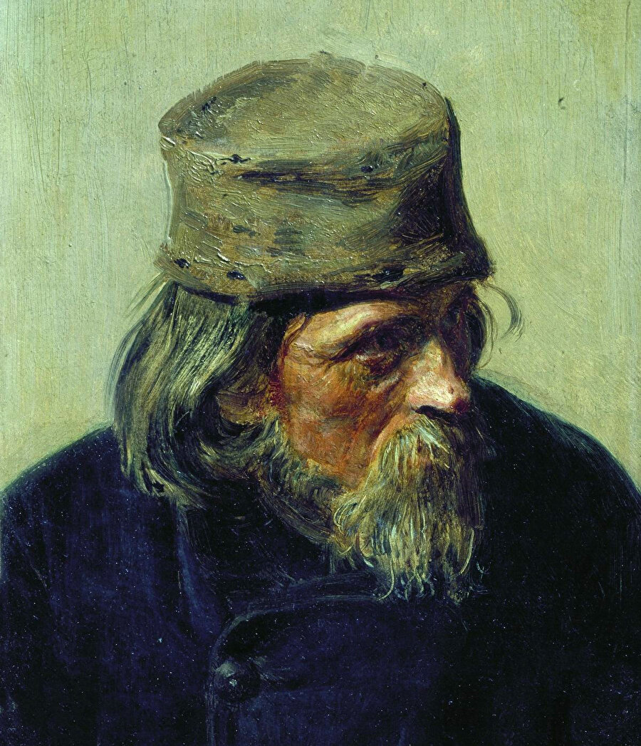 Seller of Student Works at the Academy of Arts, 1870.