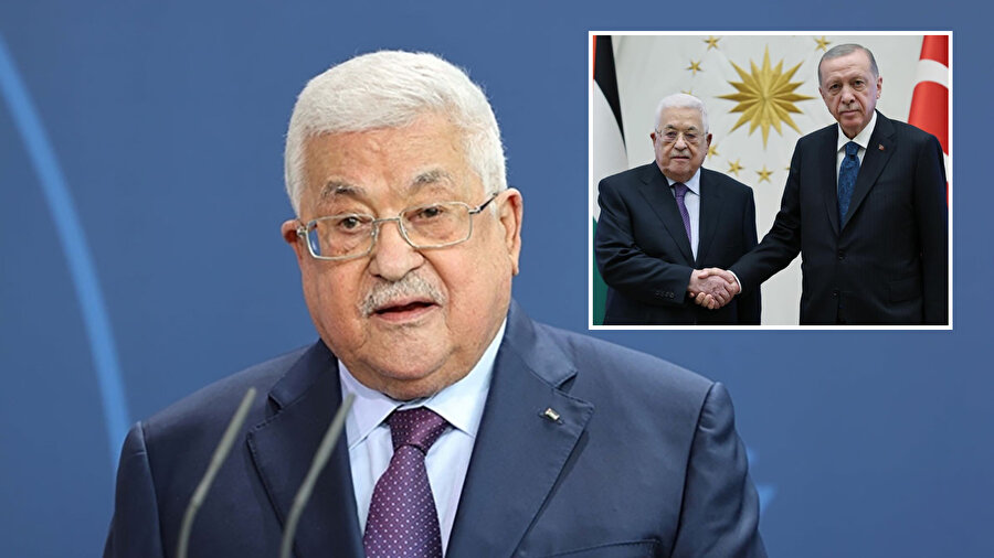 Filistin Devlet Başkanı Mahmud Abbas ile Cumhurbaşkanı Recep Tayyip Erdoğan