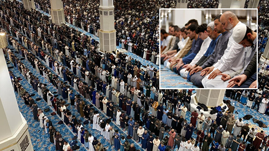 Dünyanın en büyük camilerinden Cezayir Ulu Camii'nde ilk teravih namazı kılındı