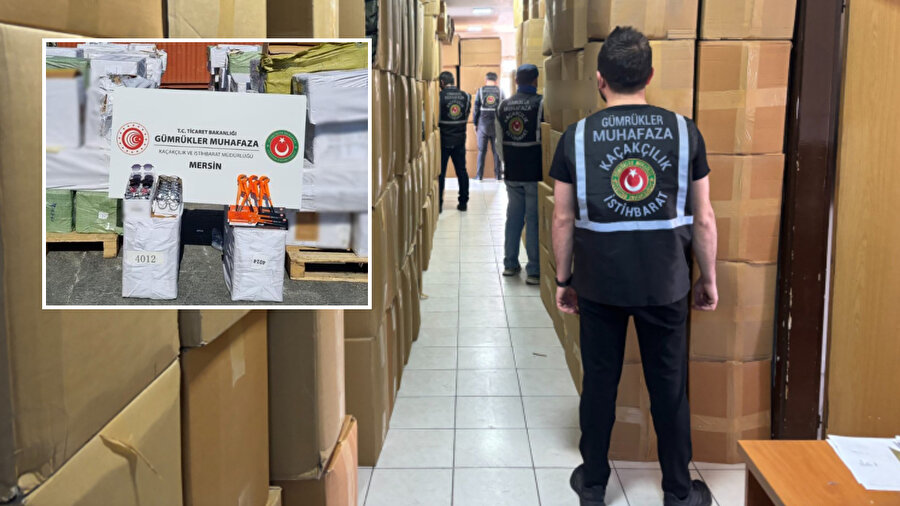 Mersin ve Ankara'daki gümrüklerde 252 milyon lira değerinde kaçak eşya ele geçirildi