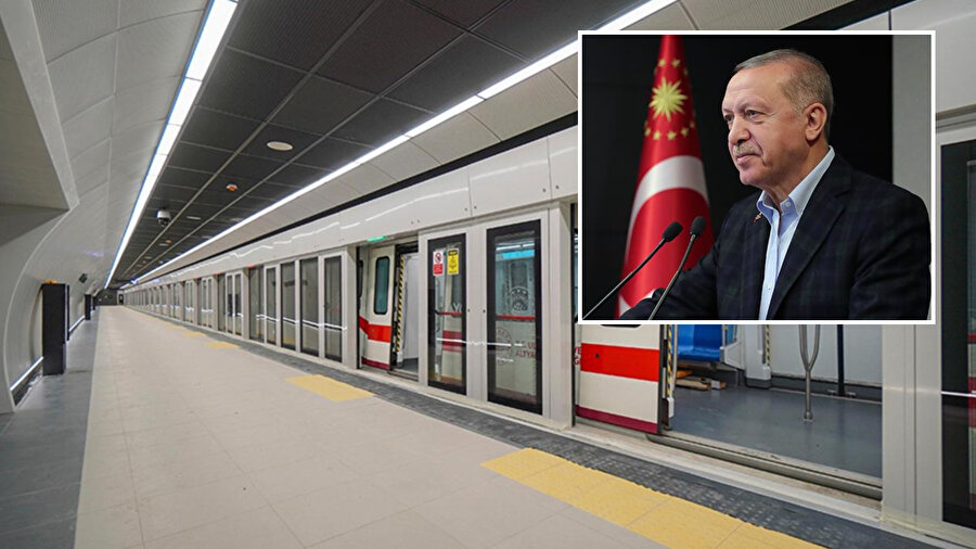 ​Cumhurbaşkanı Erdoğan Arnavutköy-İstanbul Havalimanı metrosunda seferlerin 31 Mart'a kadar ücretsiz yapılacağını bildirdi
