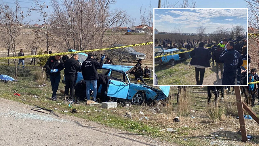 ​Konya'da otomobil otobüs durağına çarptı