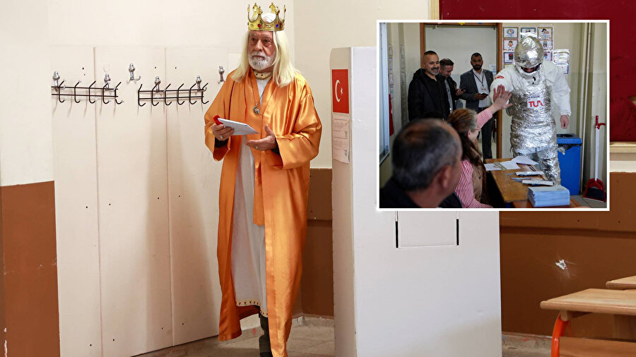 Sandık başında renkli görüntüler ortaya çıktı