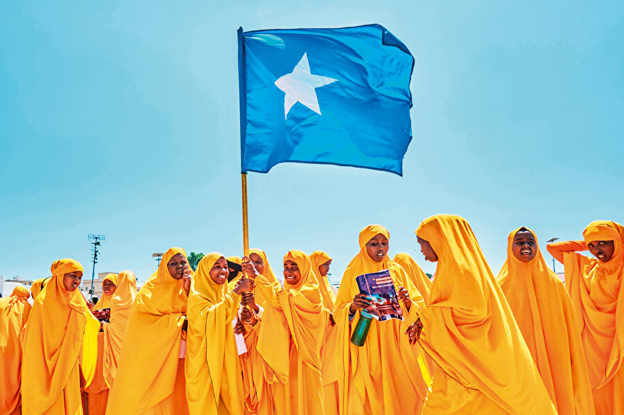 Somali'de satranç oyunu.