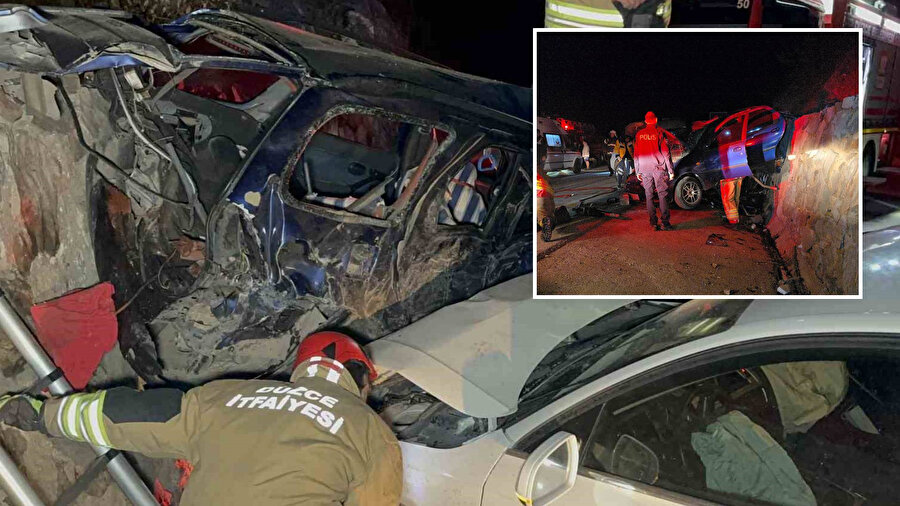 Düzce'de zincirleme kaza: 1 ölü 4 yaralı