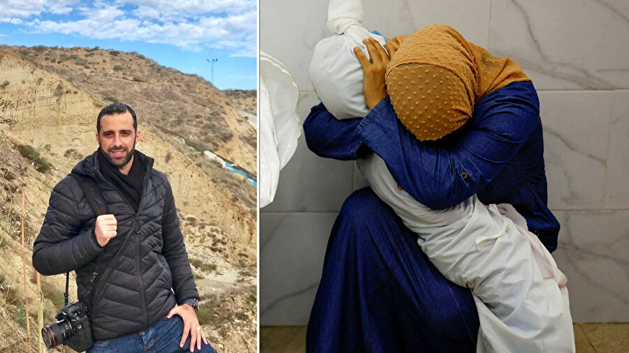 İsrail ordusunun Gazze Şeridi'nde 15 bin çocuk öldürmesine göz yuman dünya, kefene sarılı Gazzeli çocuğun yasını tutan teyzesinin fotoğrafına ödül vermekte sorun görmedi.