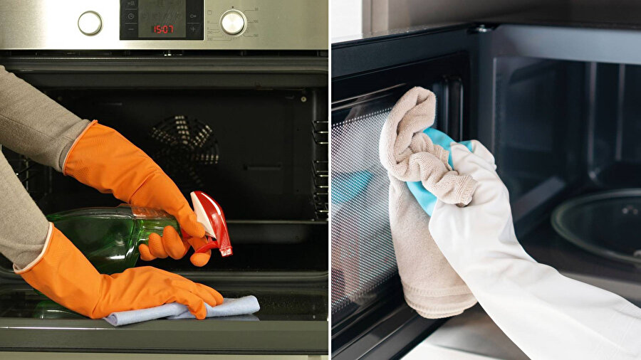 Mikrodalga fırın temizlerken bu hatalardan uzak durun!