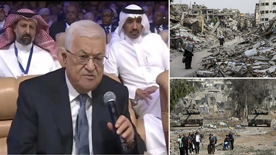 Ülkesinde aylardır devam eden savaşa, insanlık dışı şiddete, ölümlere ve kıtlığa rağmen Abbas'ın işgalcisi İsrail'in hakkını savunduğu sözleri büyük tepki çekti.