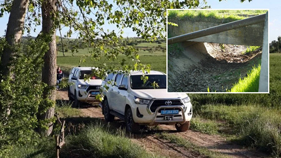 Kastamonu'da sulama kanalında başı kesilmiş ceset bulundu