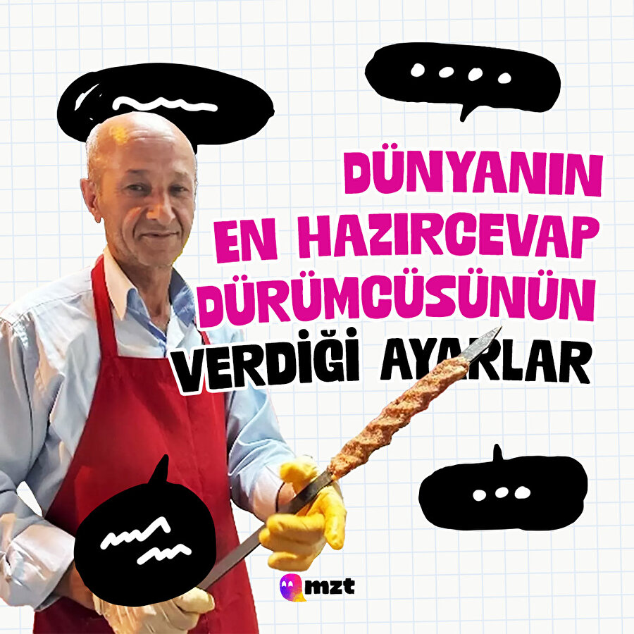 Hazırcevap dürümcünün verdiği ayarlar