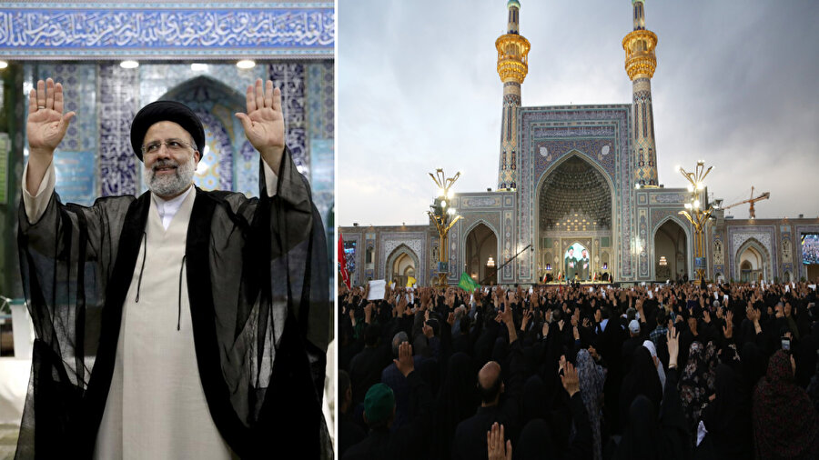 Reisi; Tebriz, Kum, Tahran, Bircend kentlerinde düzenlenen veda törenleri sonrasında dün Meşhed kentinde düzenlenen cenaze töreniyle ülkenin en kutsal mekânı sayılan İmam Rıza Türbesi'ne defnedildi.