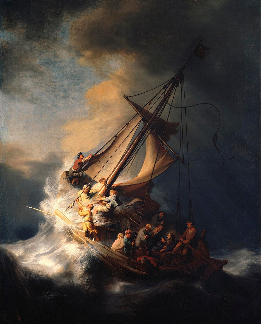 Rembrandt van Rijn, Celile Denizi'nde Fırtına (1633).