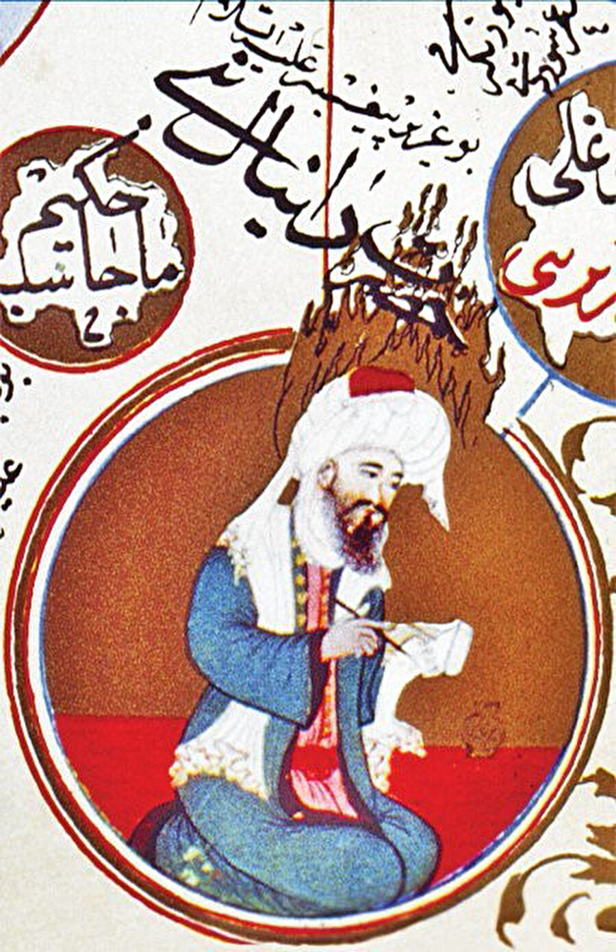 Derviş Mehmed’in Sübhatü’l-Ahbâr eserinden Danyal Peygamber’i tasvir eden bir minyatür.