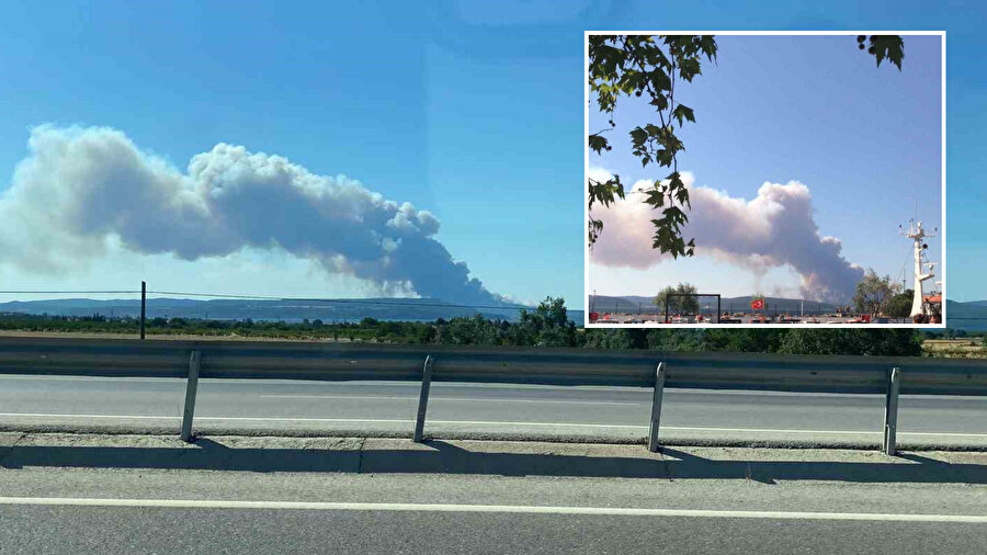 Çanakkale'de yangın