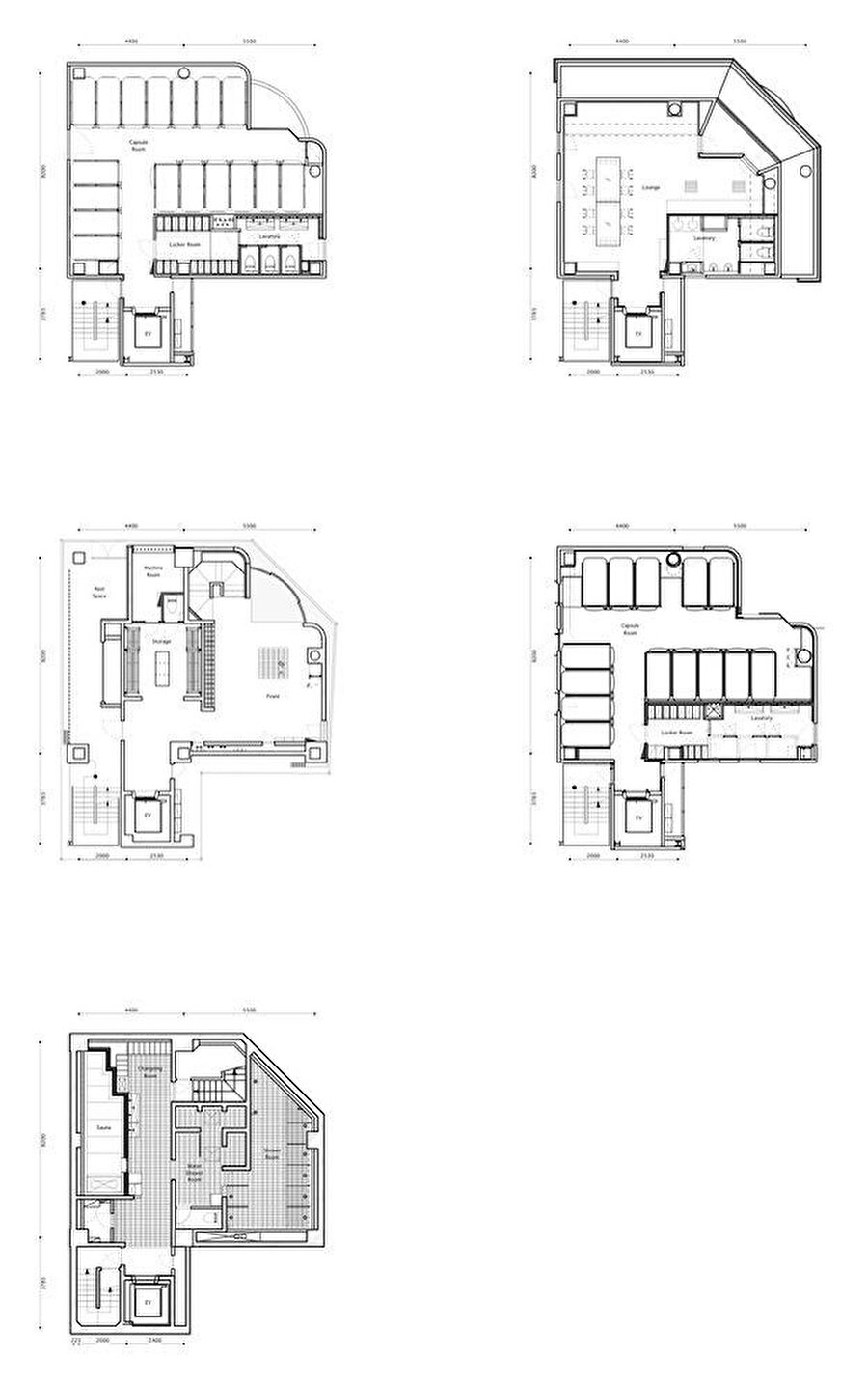 ºC (Do-C) Gotanda kat planları.