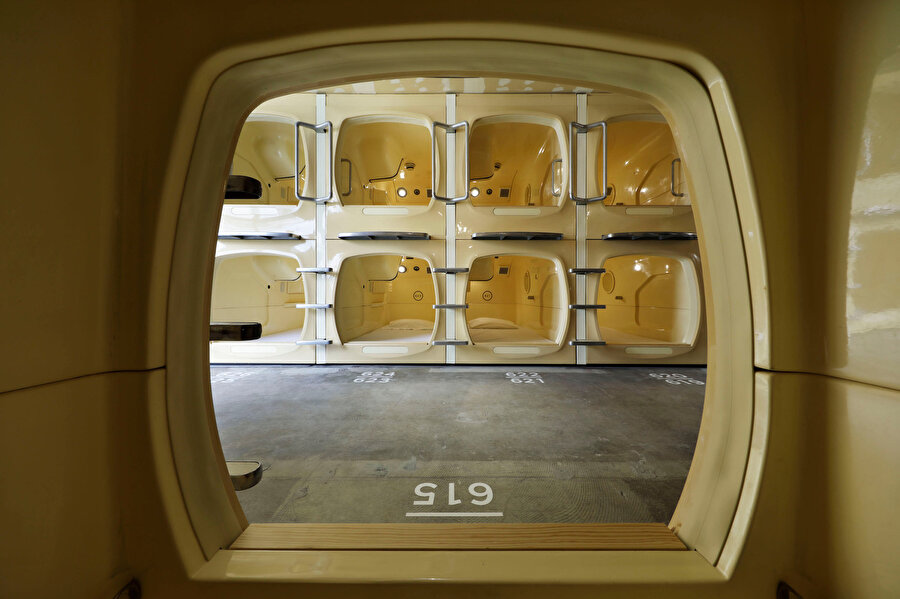 Uyuma kapsülleri müşterilerin rahat edebileceği büyüklükte tasarlanıyor.