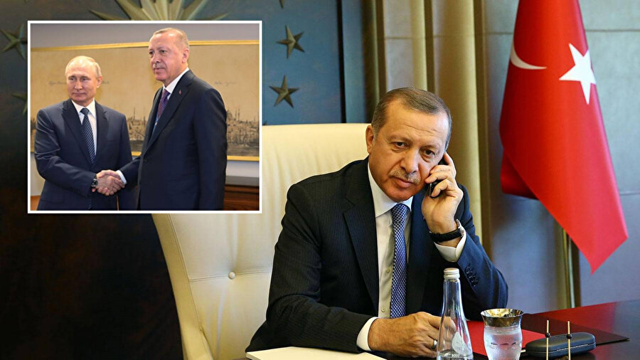 Cumhurbaşkanı Erdoğan Putin ile telefonla görüştü